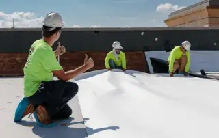 TPO roofing installation
