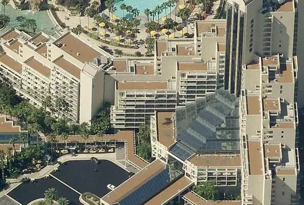 Modified Bitumen commercial roofing system aerial view